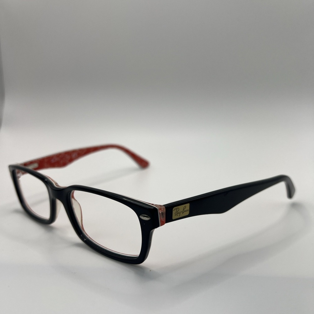Ray-Ban RB5206 2479 Eyeglasses Frames Only Red Logo Full Rim 54-18-145